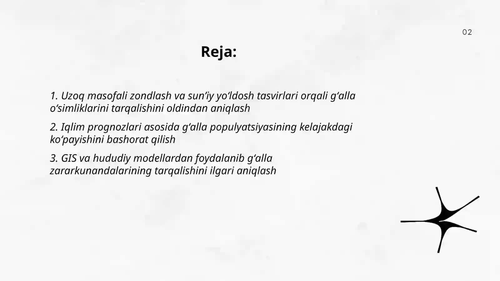 Gʻalla ósimliklarini tarqalishi va kópayishini oldindan aniqlash 2