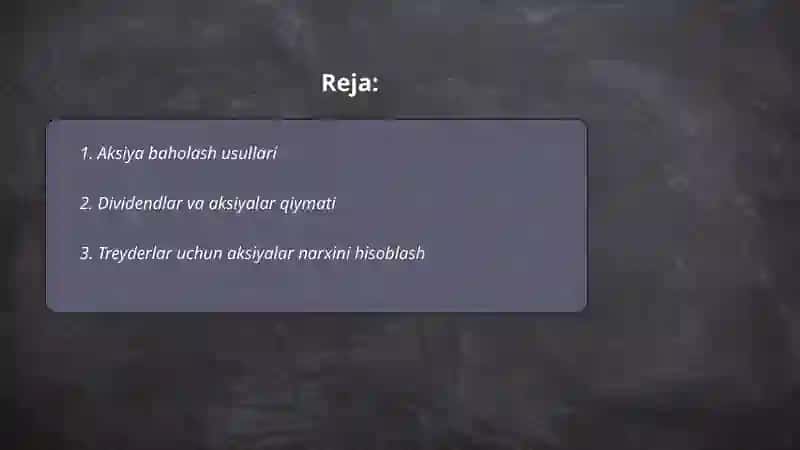 Aksiyaning baholanishi va xususiyatlari 2