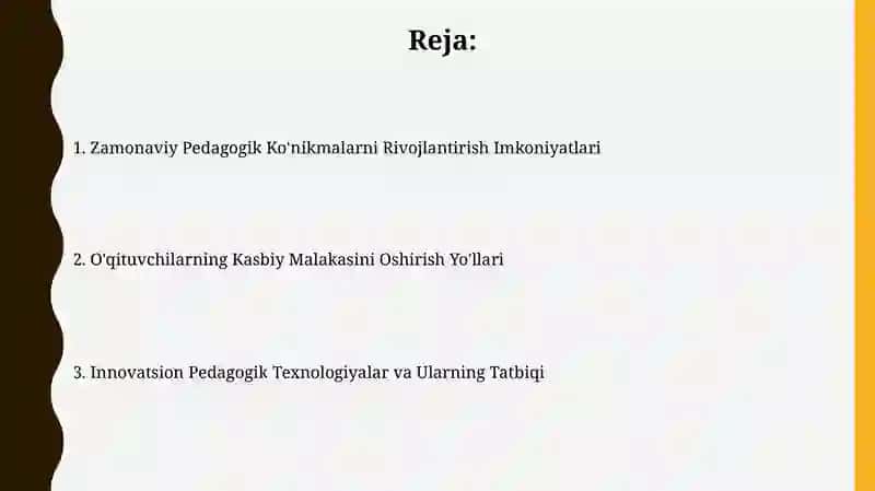 Zamonaviy Pedagogik Ko'nikmalarni Rivojlantirish Imkoniyatlari 2