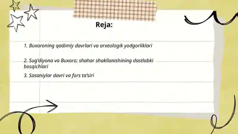 Buxoroning qadimiy davrlari va arxeologik yodgorliklari 2