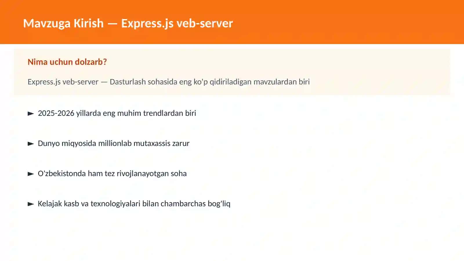Express.js veb-server 2