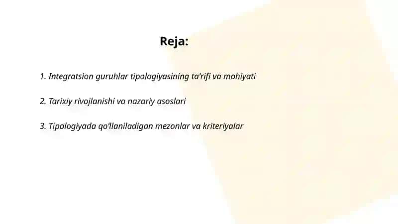 INTEGRATSION GURUHLAR TIPOLOGIYASI 2