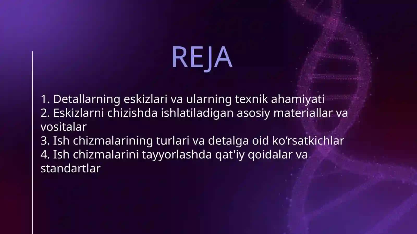 DETALLARNING ESKIZLARINI BAJARISH. DETALLARNING ISH CHIZMALARI 2
