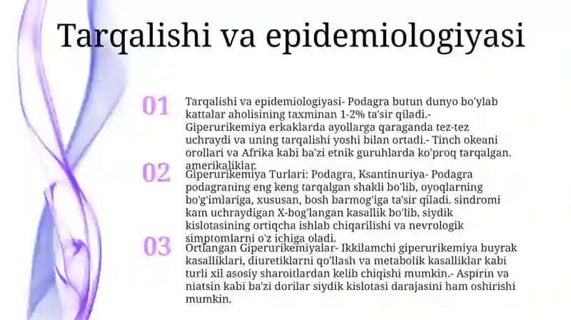 Giperurikemiya Turlari 2