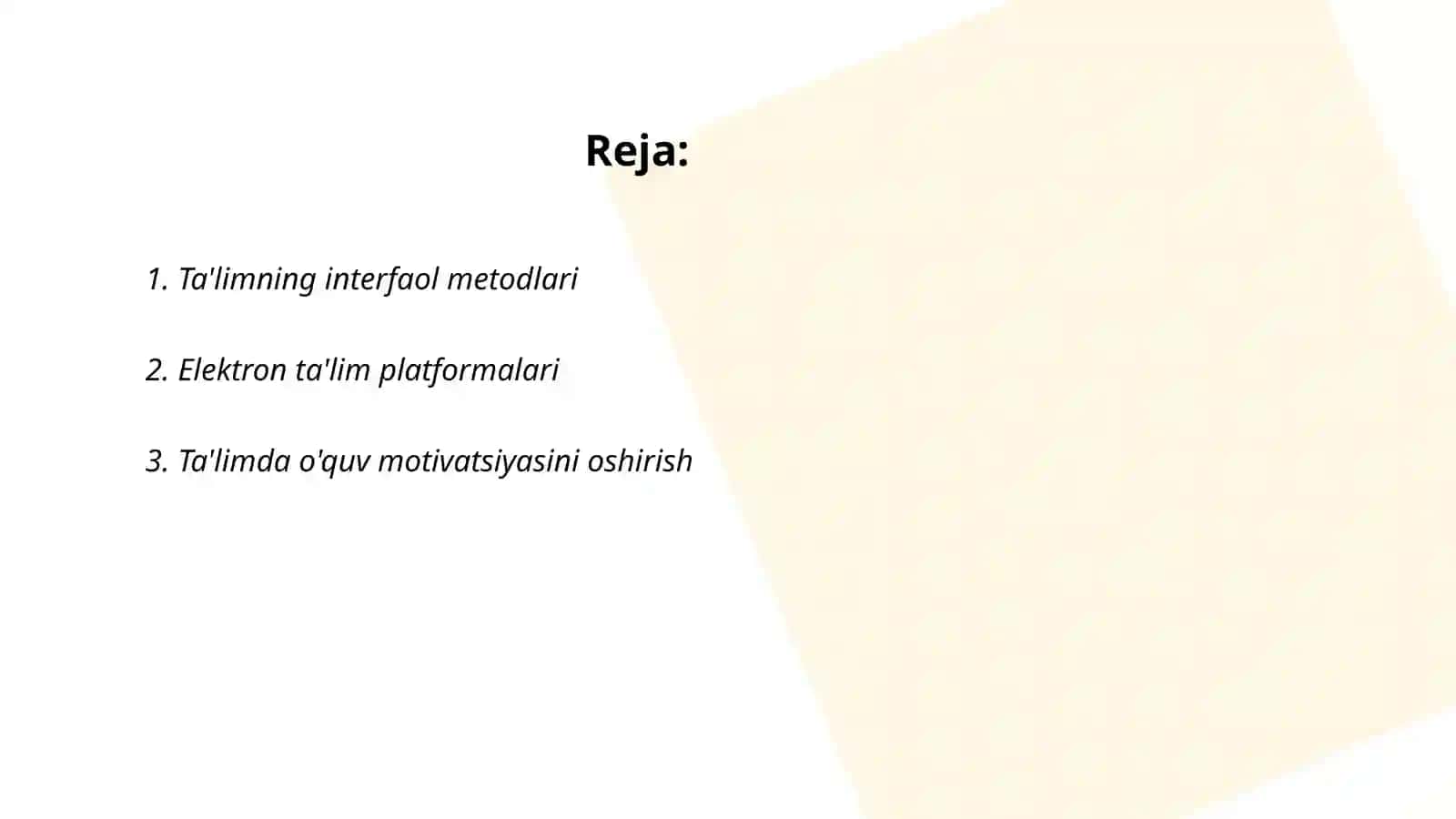 Ta'limning interfaol metodlari 2
