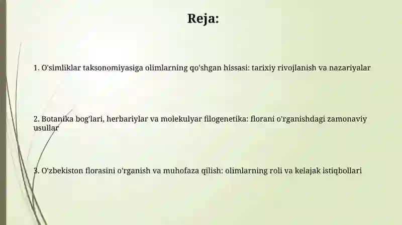 Flora va taksanomiya fanining rivojlanishida olimlarning hissasi 2