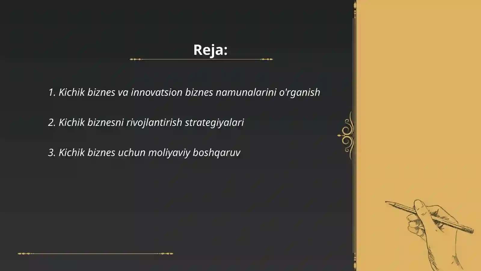 Universitetda kichik biznes va innovation gurux tashkil qilish 2