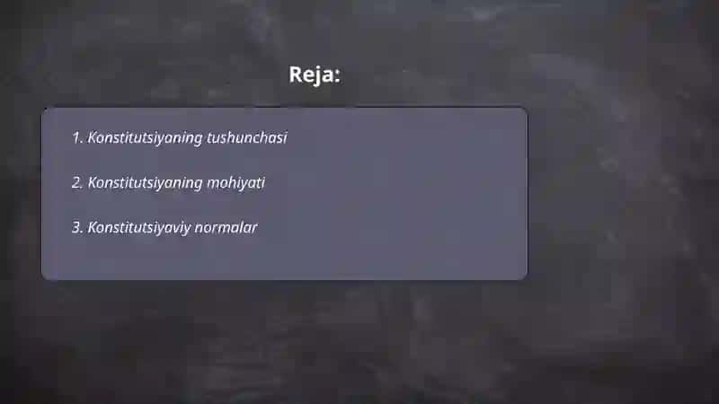 Konstitutsiya tushunchasi 2