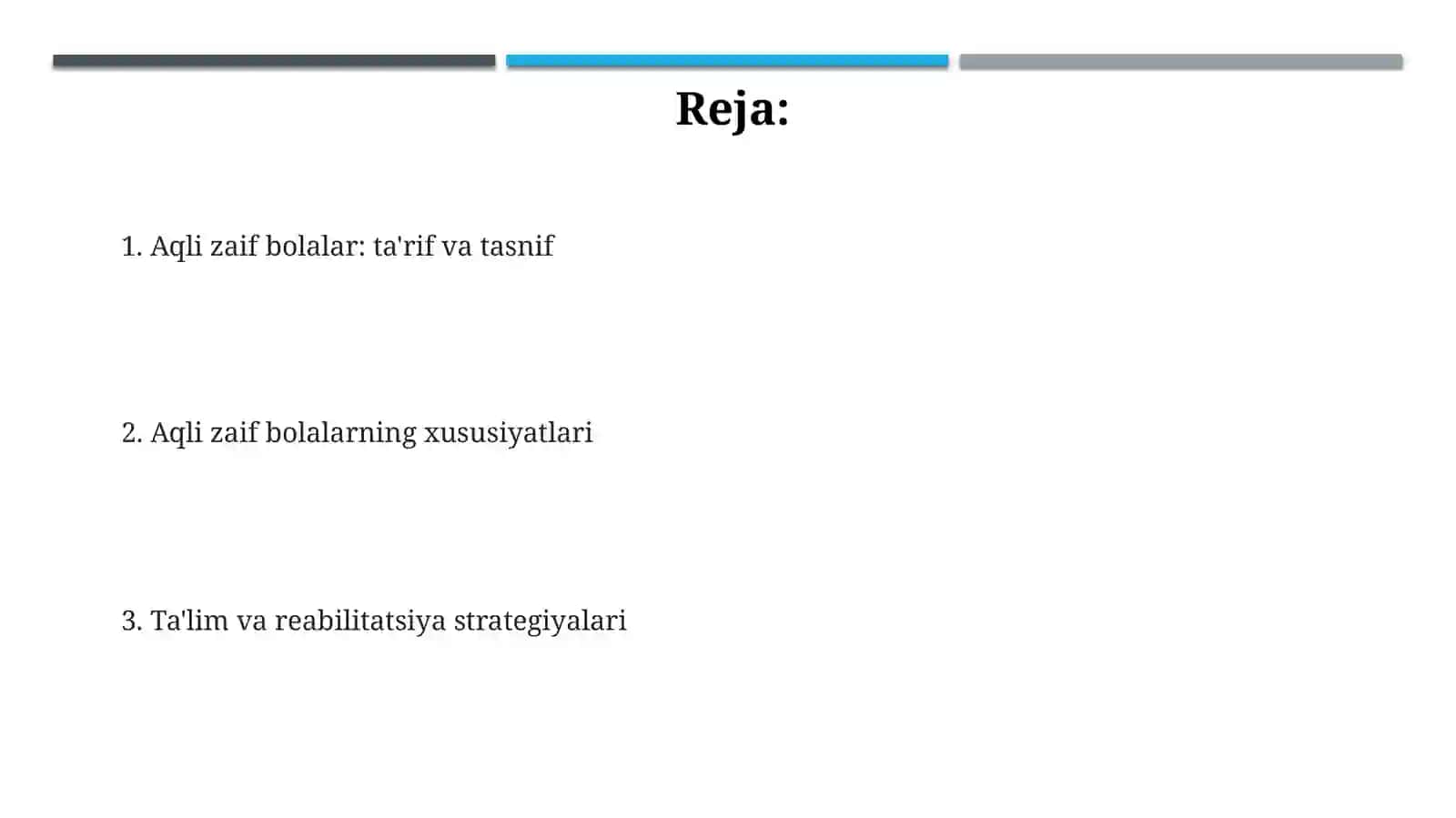 Aqli zaif bolalar va ularning tavsifi 2