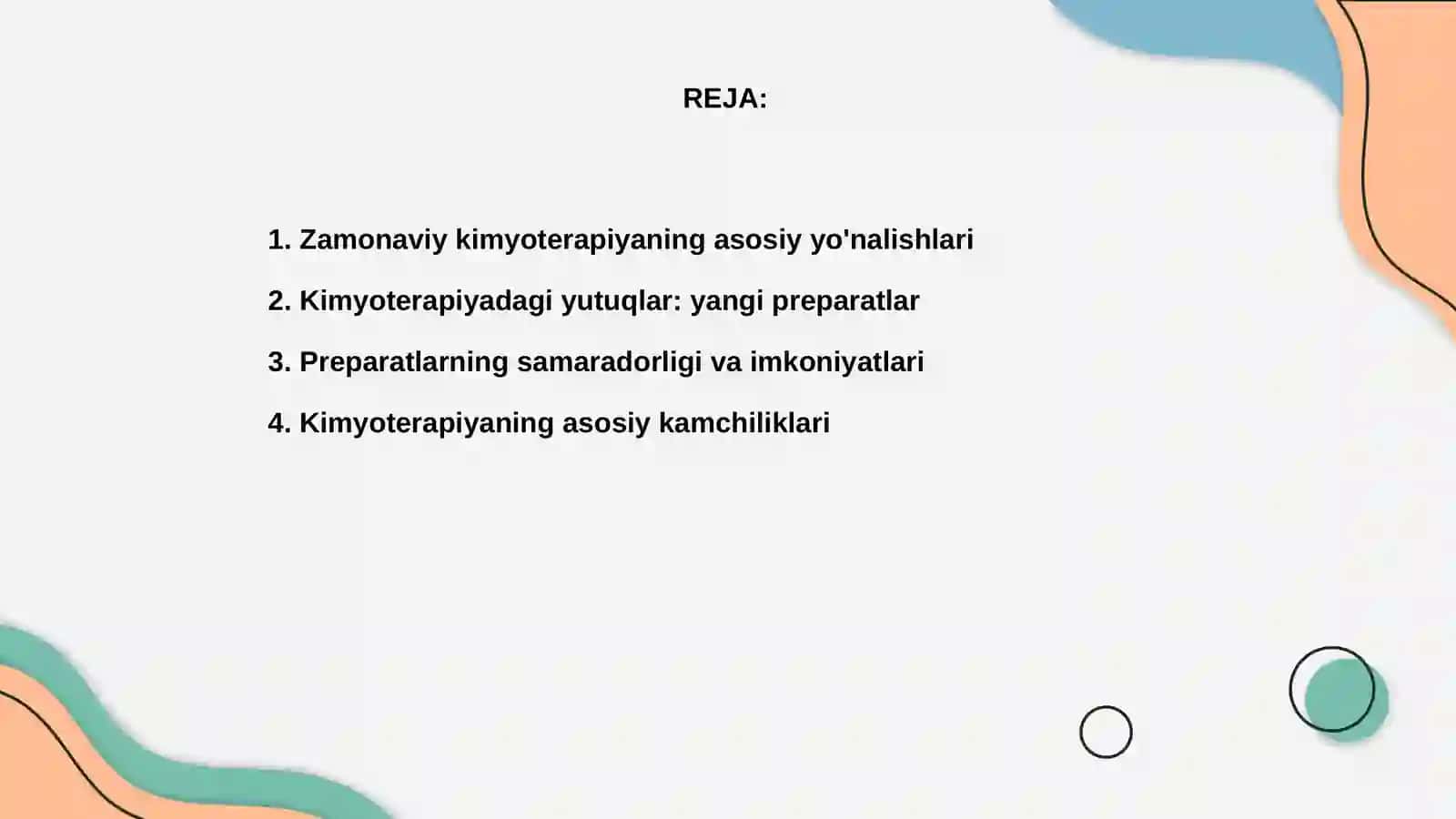 Zamonaviy kimyoterapiya preparatlari yutuqlari va kamchiliklari 2