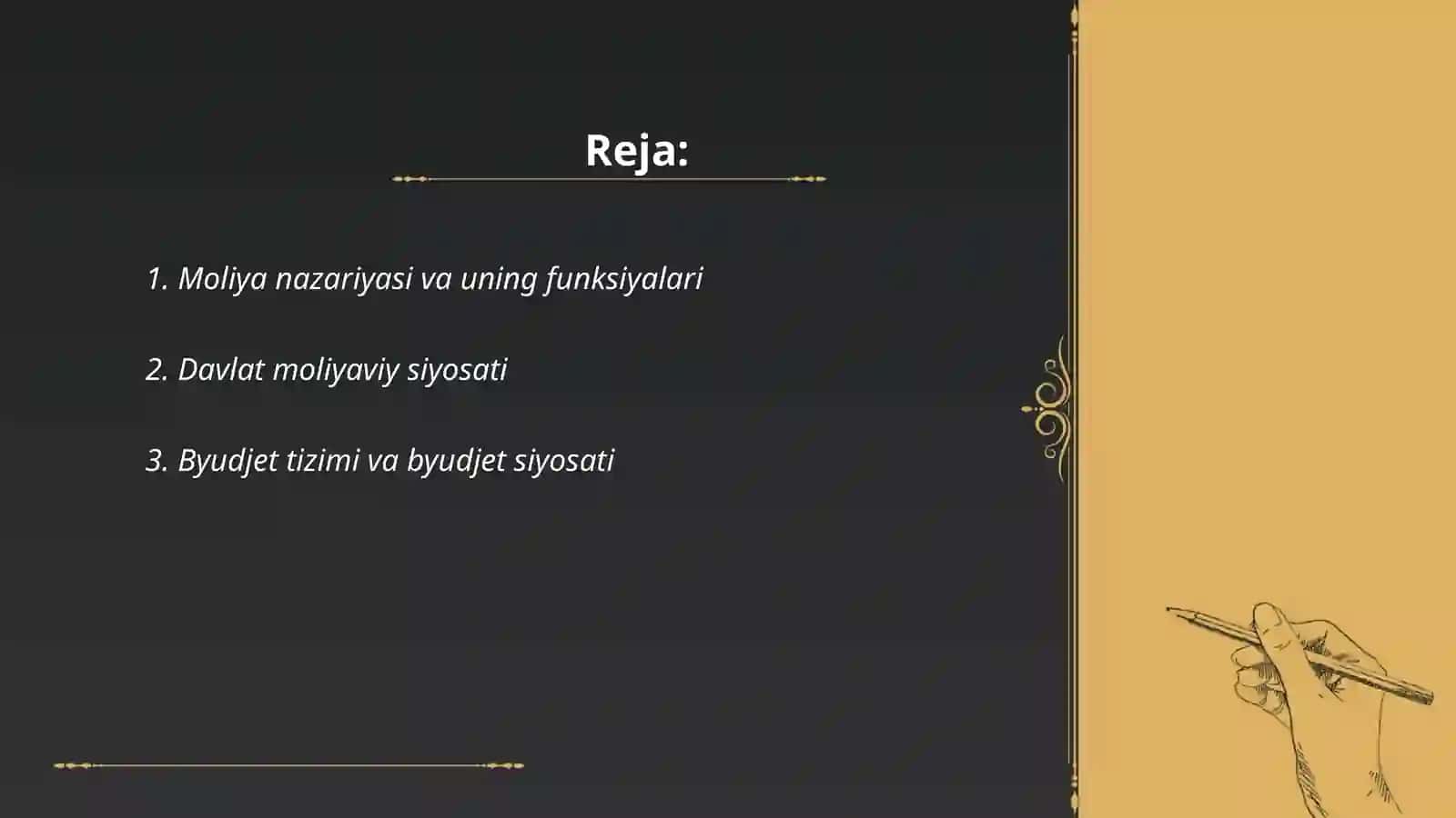 Moliya asoslari 2