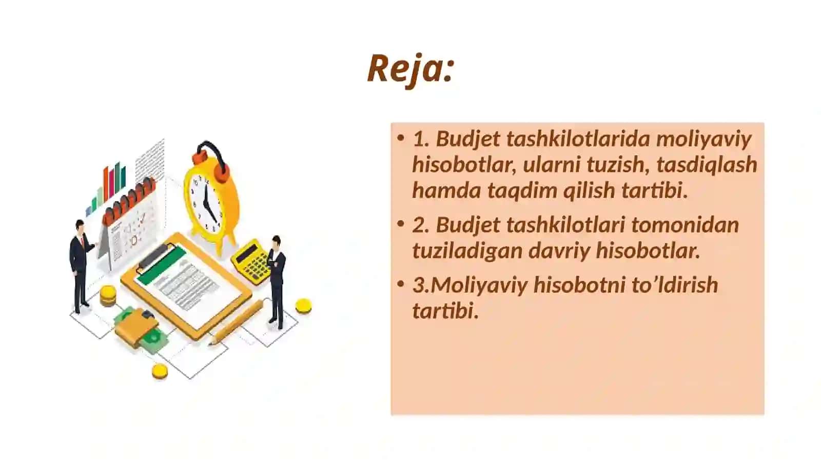 Budjet tashkilotlarida moliyaviy natijalar hisobi 2