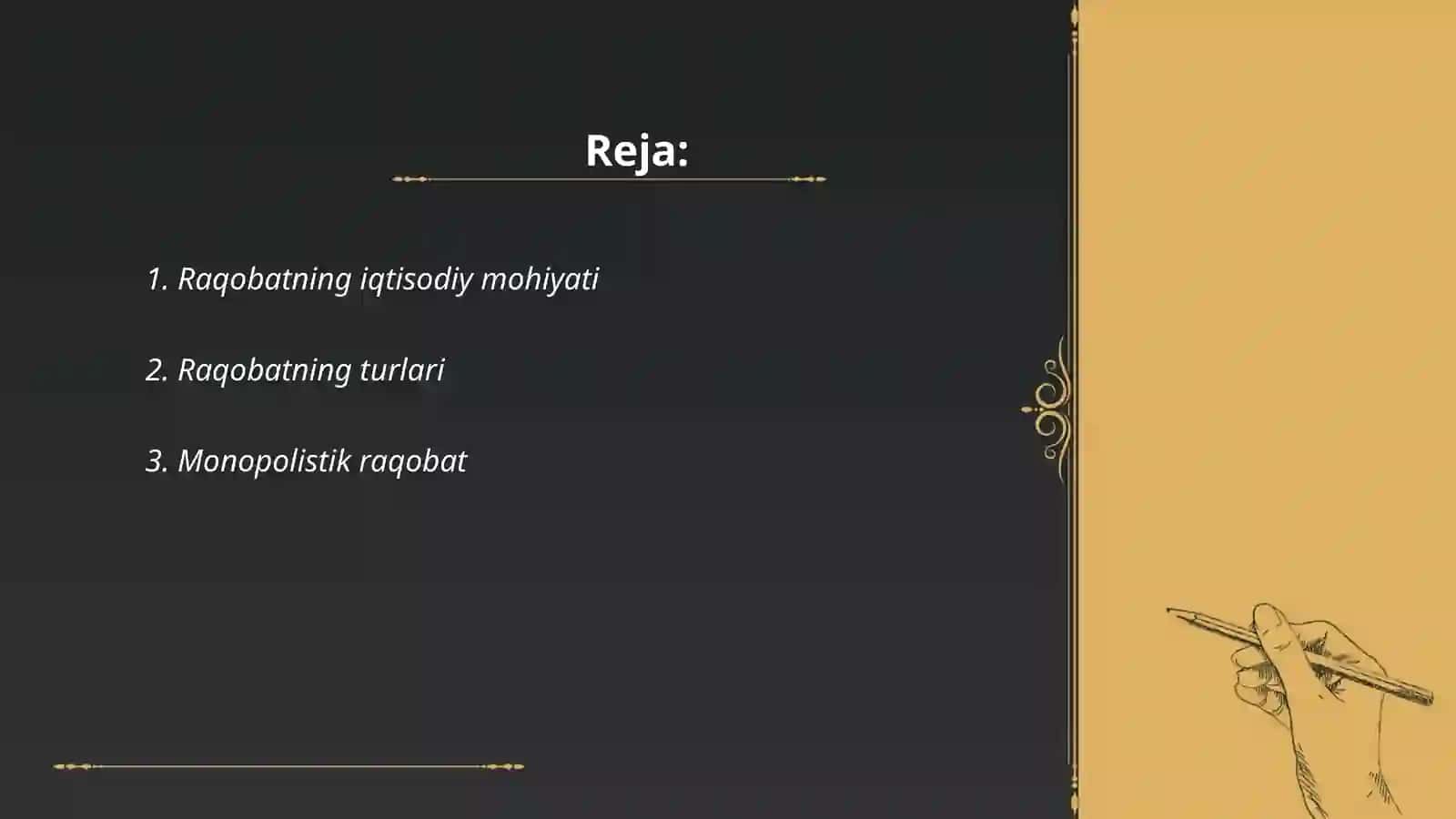 Raqobatning mohiyati shakllari va usullari 2