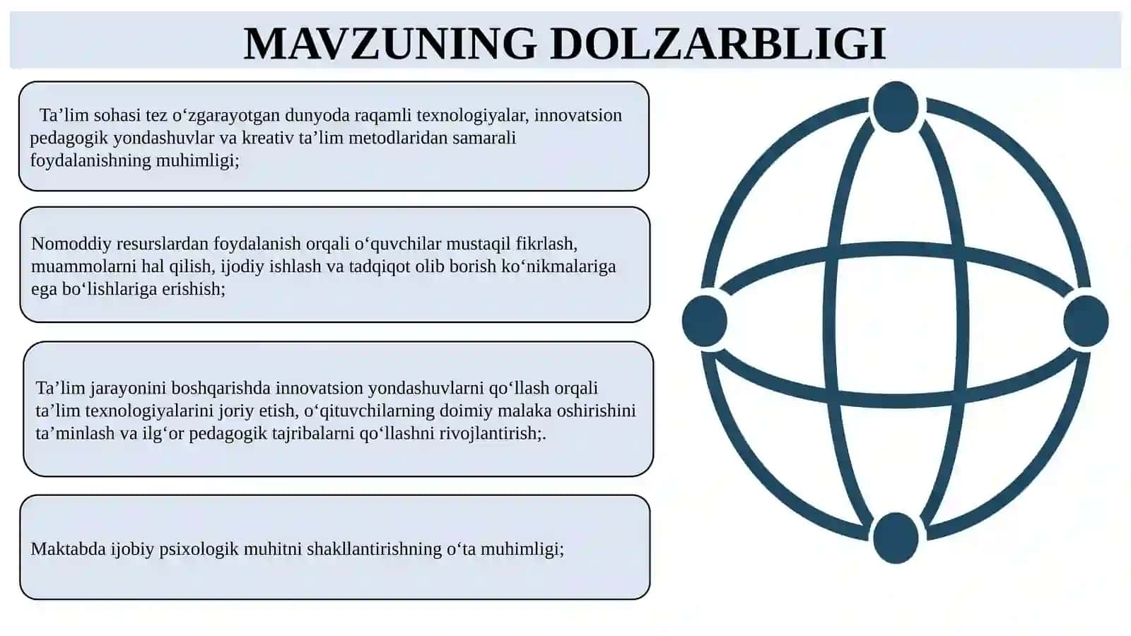 Maktabda nomoddiy  resurslardan samarali foydalanish 2