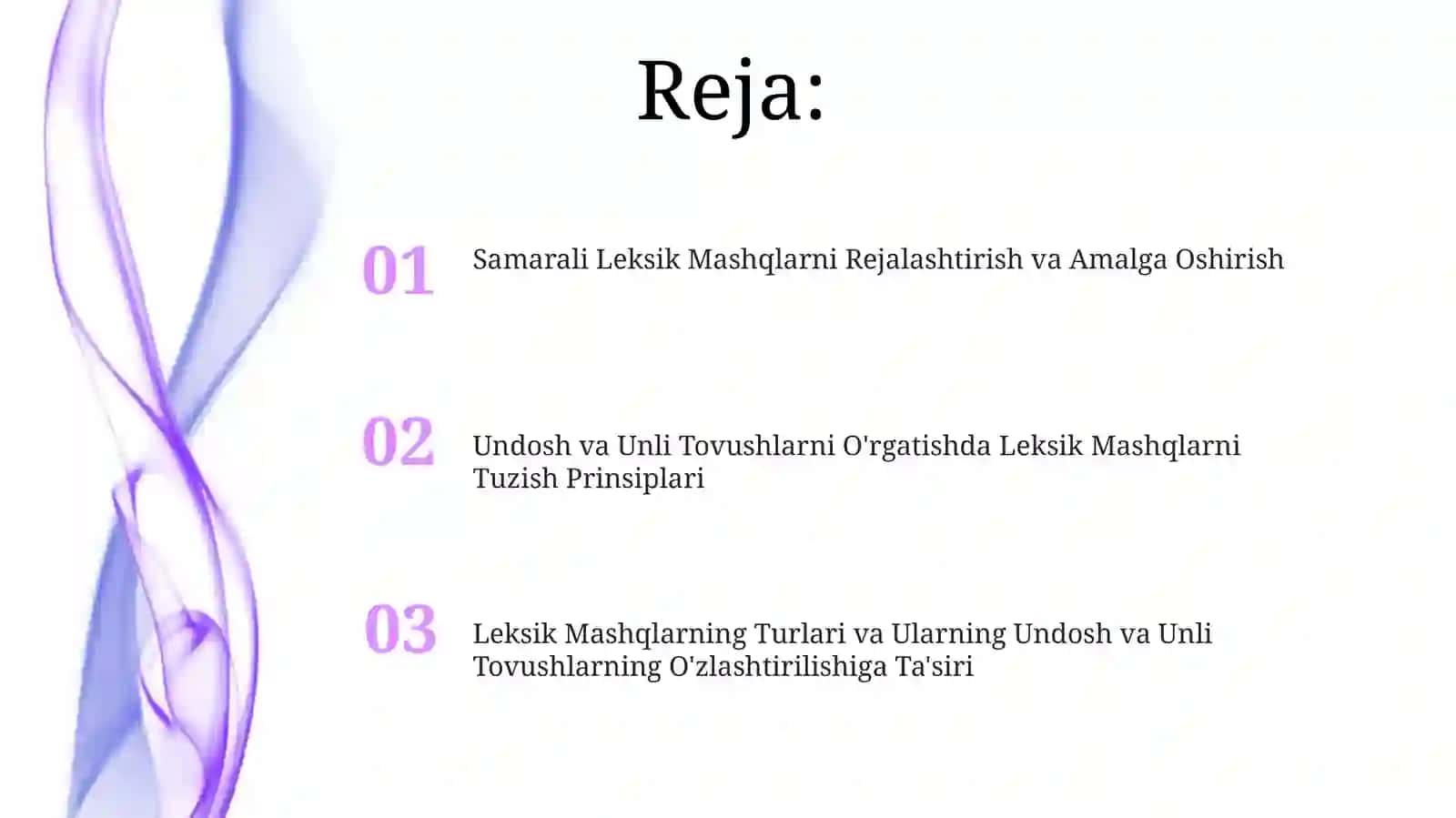 Samarali Leksik Mashqlarni Rejalashtirish va Amalga Oshirish 2