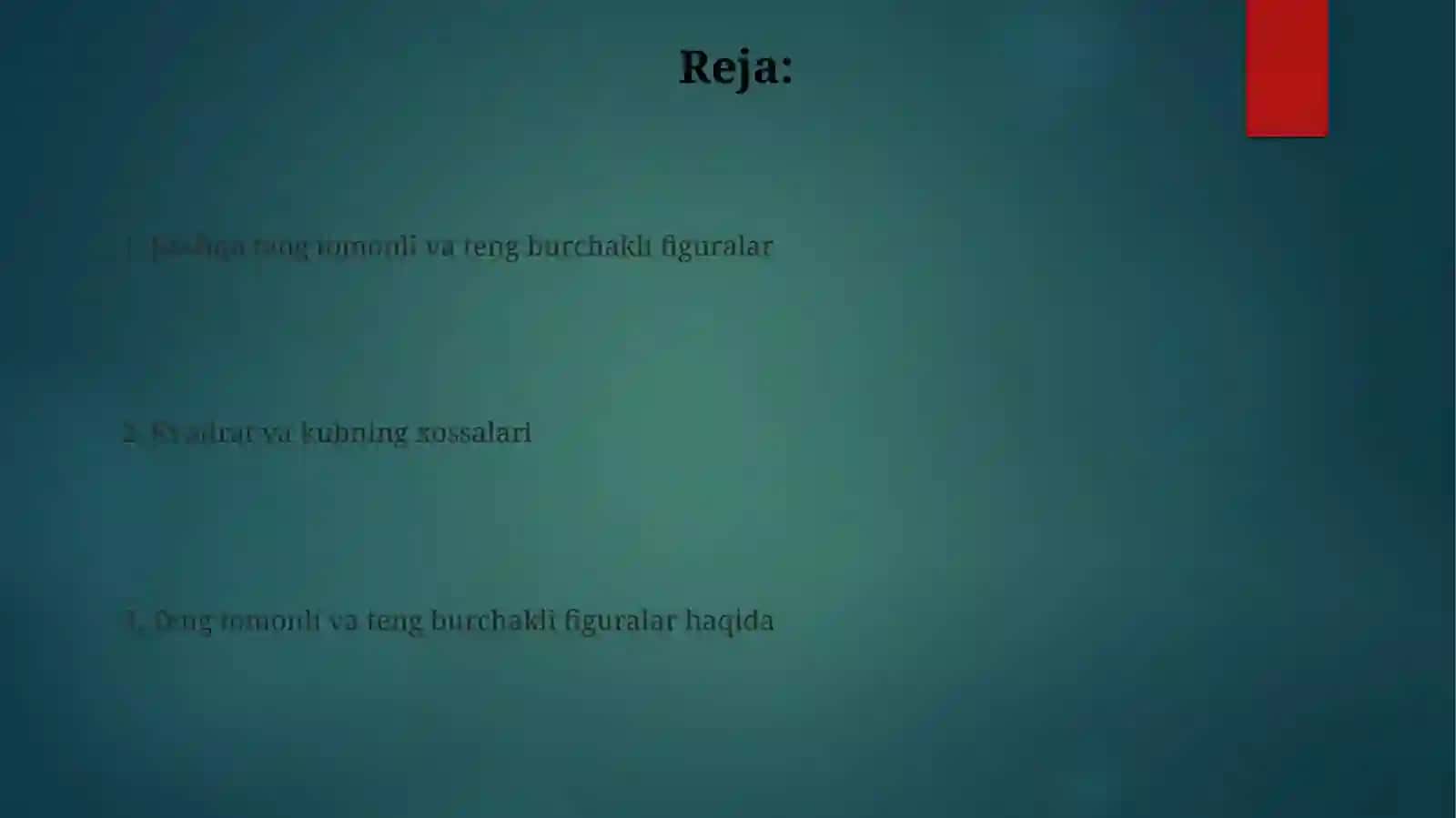 Muntazam ko'pburchaklarning perimetri va yuzi 2