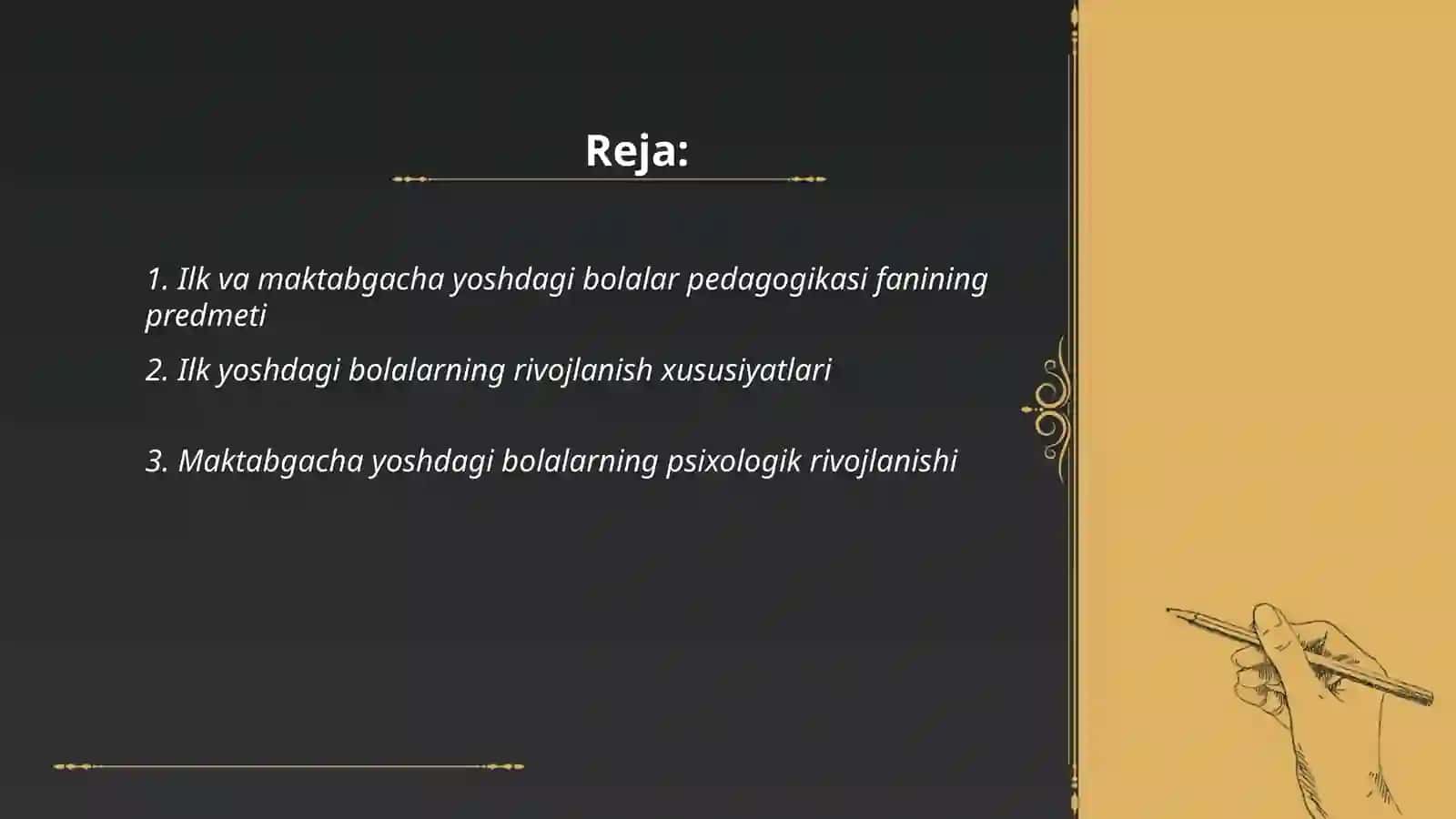 Ilk va maktabgacha yoshdagi bolalar pedagogikasi 2