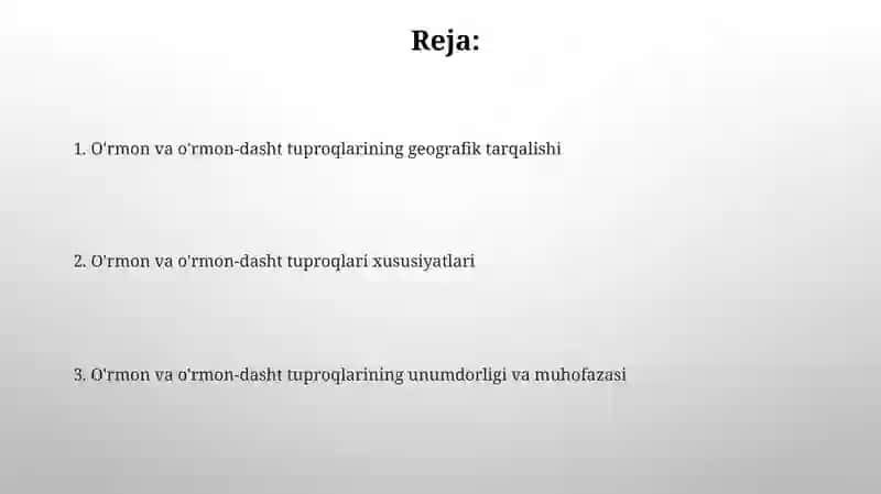 Oʻrmon va oʻrmon dasht tuproqlar 2