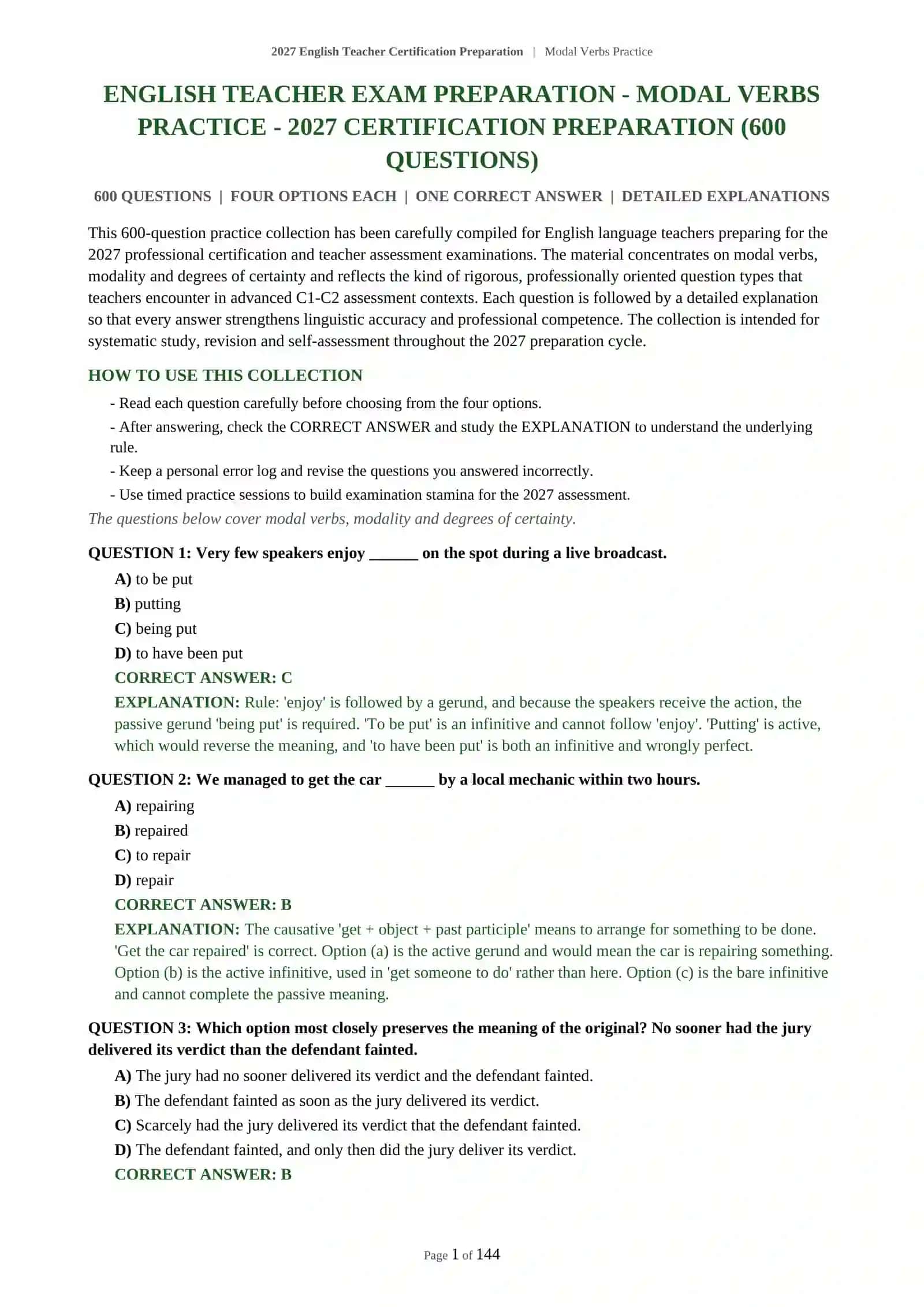Modal Verbs Practice 2