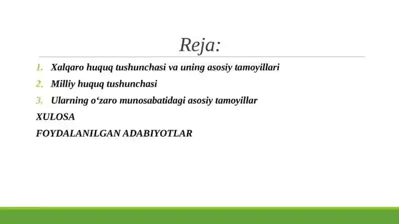XALQARO XUQUQ VA MILLIY XUQUQNING O‘ZARO MUNOSABATI 2