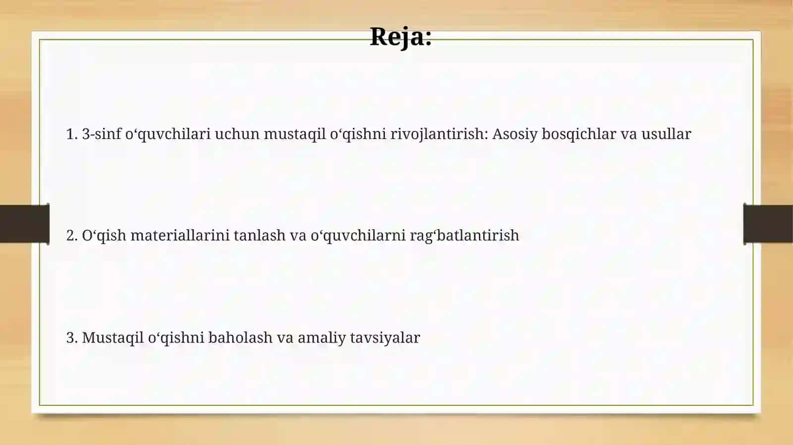 Mustaqil kitobxonlikni shakllantirish: 3-sinf uchun metodik tavsiyalar 2