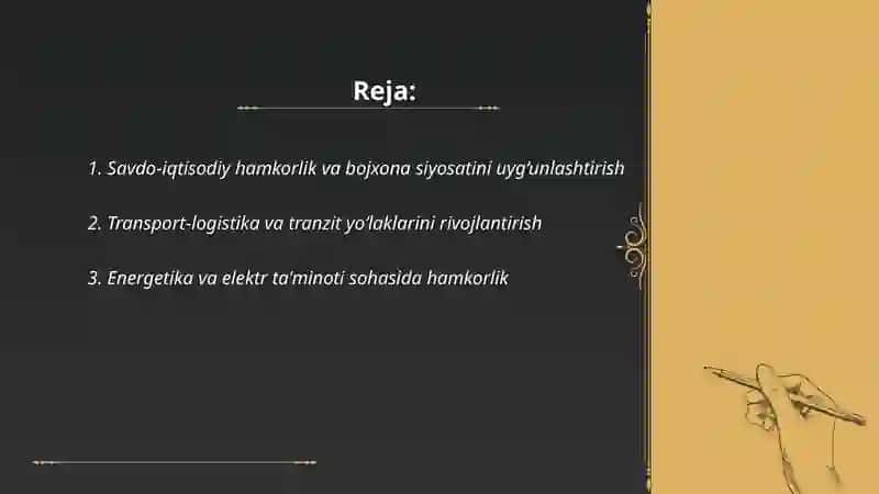 Oʻzbekistonning Markaziy Osiyo va MDH davlatlari bilan keng qamrovli hamkorligi 2