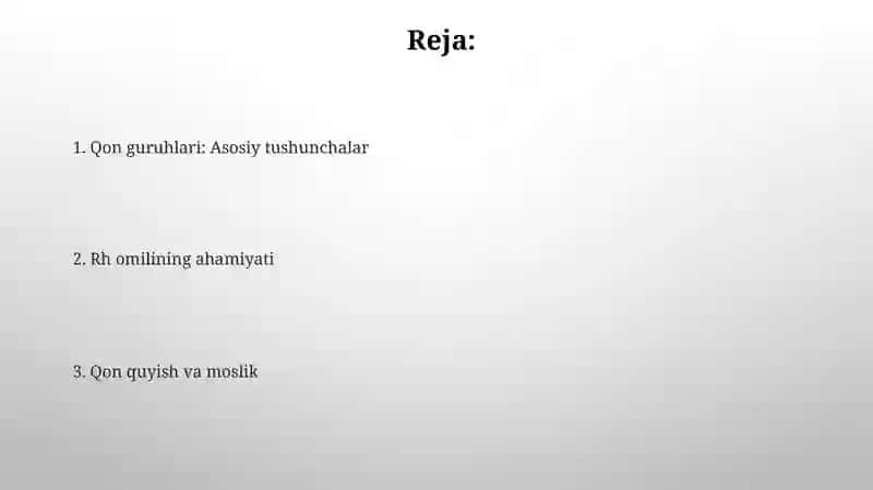 Qon guruhlari va rezus omil 2