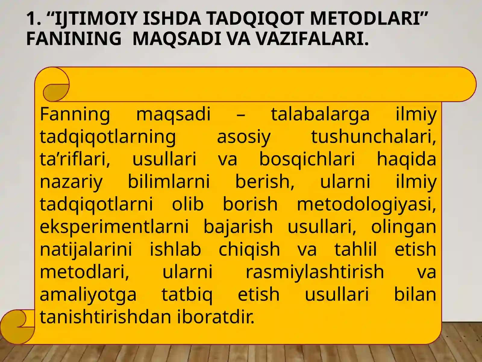 Ijtimoiy ishda tadqiqot metodlari 2