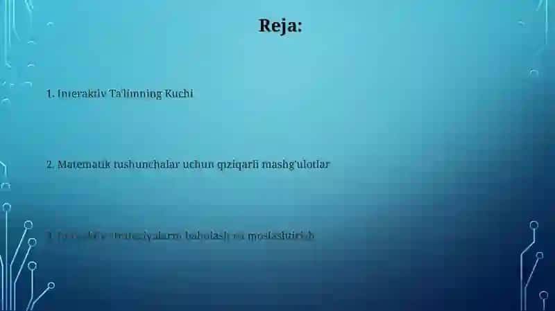 Boshlang‘ich sinf matematika darslarida interfaol metodlardan foydalanish 2