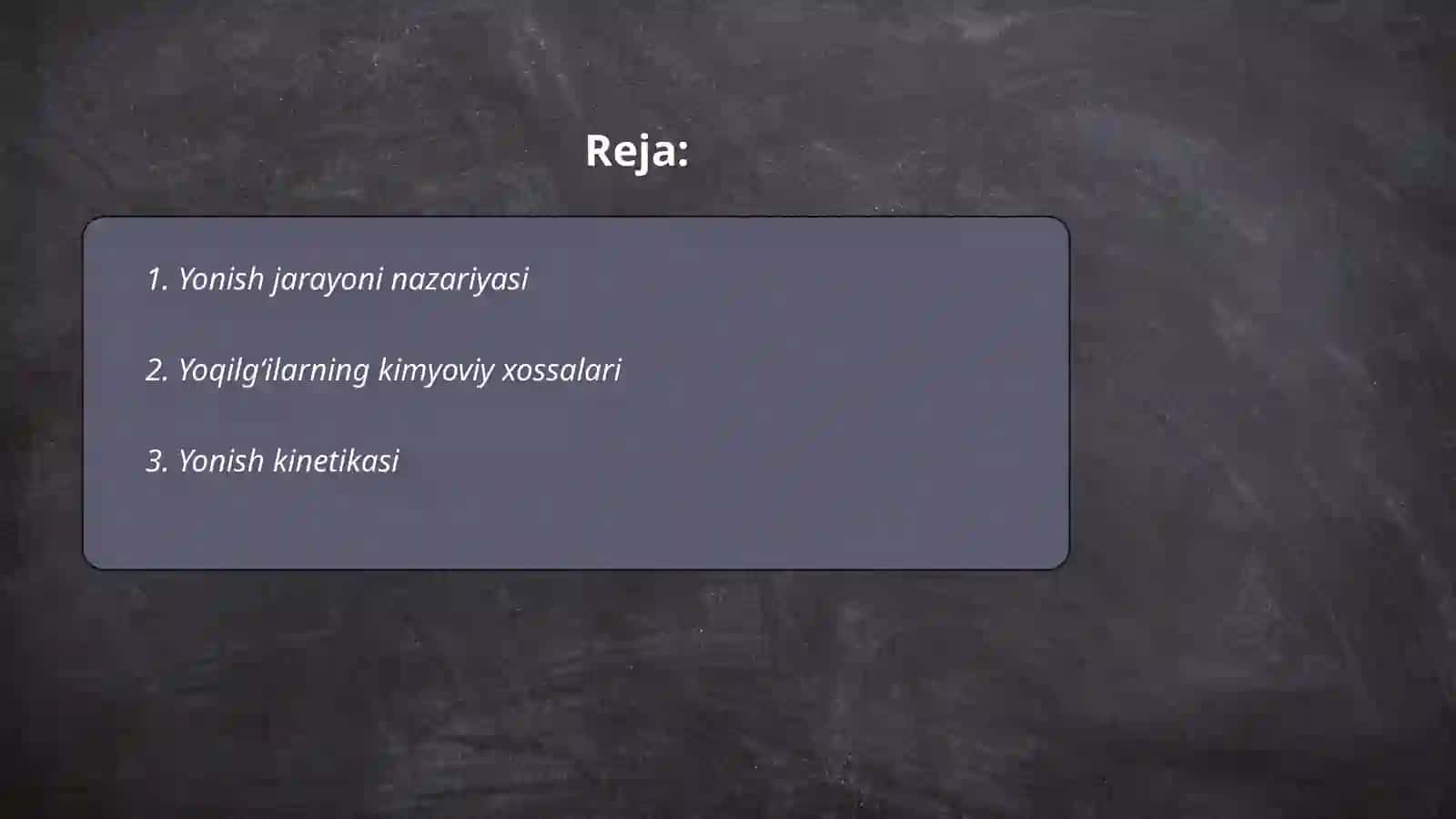 Yoqilg‘ilarning yonish jarayoni va dissotsiatsiya 2