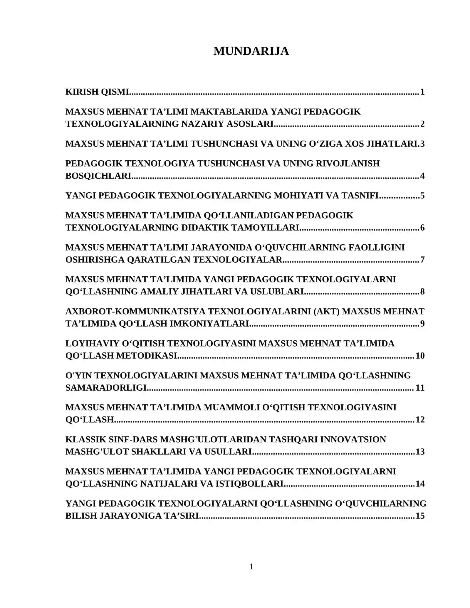 Maxsus mehnat taʼlimi maktablarida yangi pedagogik texnologiyalarni qoʻllanilishi 2