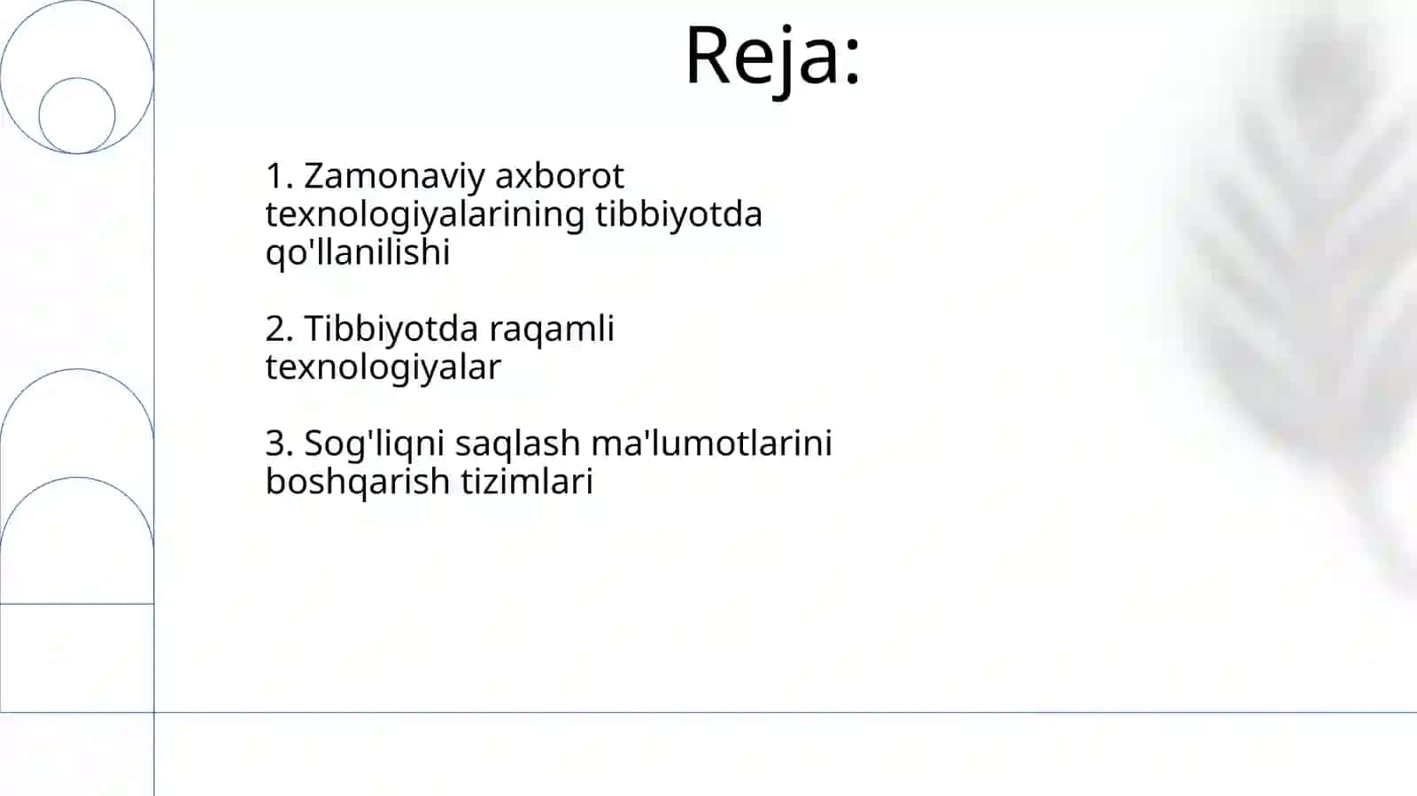 Zamonaviy axborot texnologiyalarining tibbiyotda qo'llanilishi 2