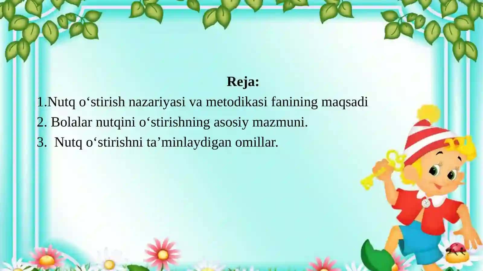 Bolalarni Nutqini O‘stirish Fanining Maqsad va Vazifalari 2