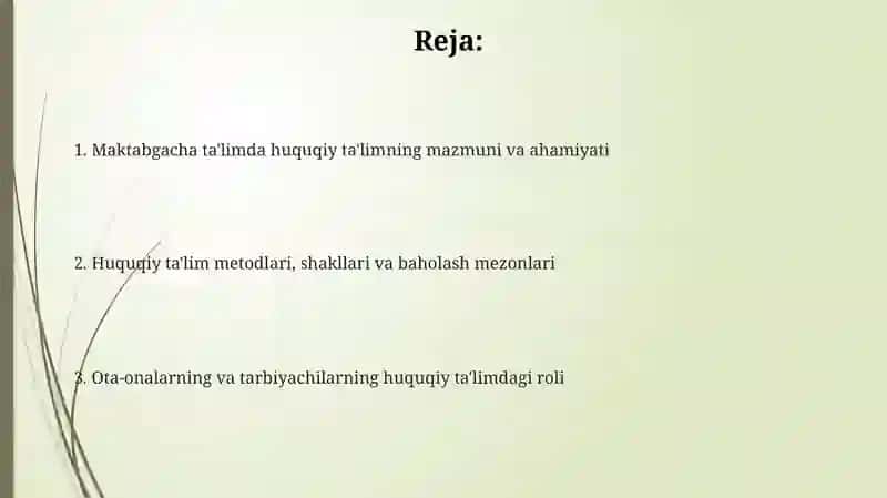 Maktabgacha ta'limda huquqiy ta'limning mazmuni va ahamiyati 2