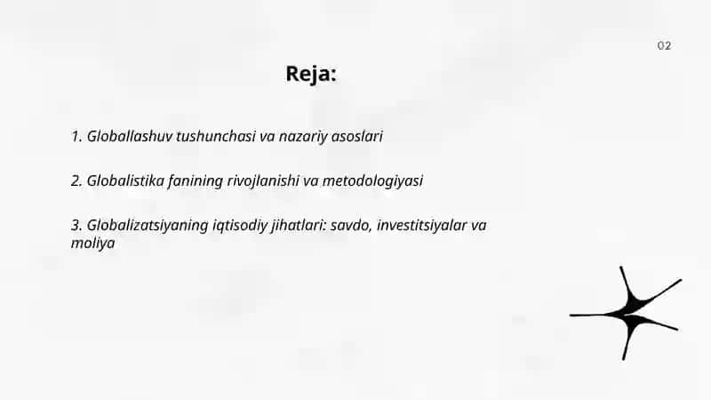 Globallashuv, globalistika va barqaror taraqqiyot jarayonlarning mohiyati 2
