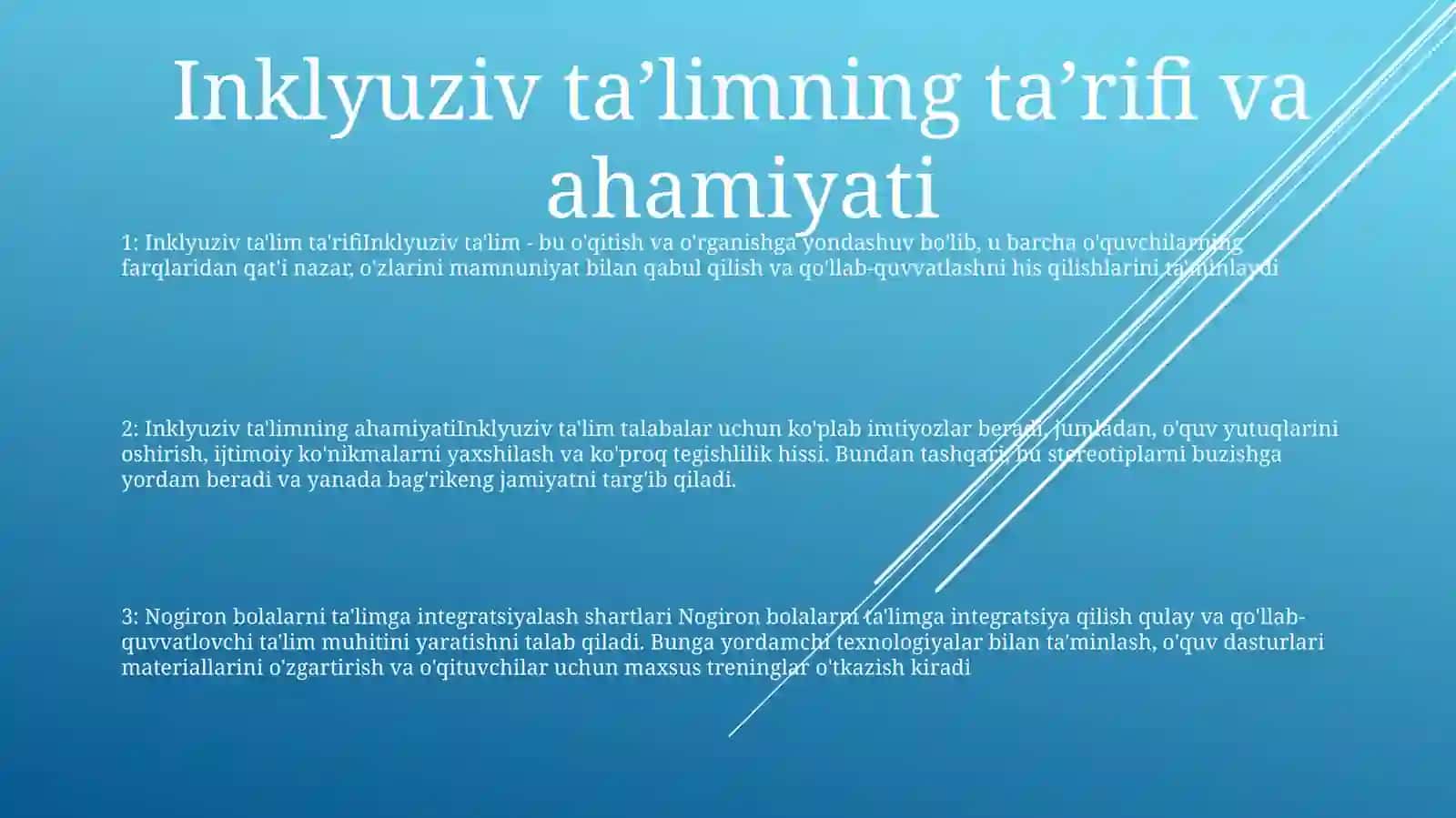 Inklyuziv Ta'Limga Imkoniyati Ckeklangan Bolalarni Ta'Limga Jalb Etishning Shart Sharoitglari 2