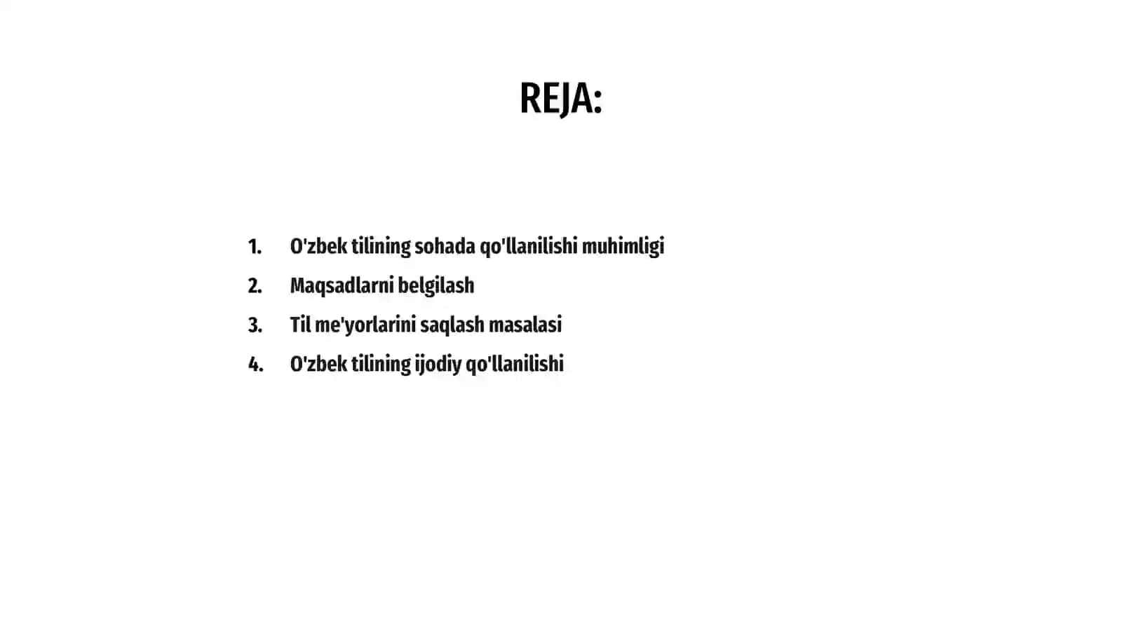 O'zbek tilining sohada qo'llanilishi maqsad va vazifalari 2