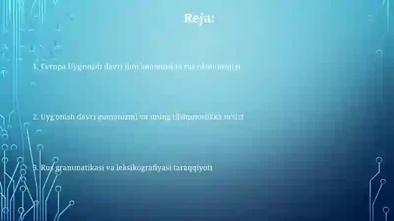 Uygʻonish davrida tilshunoslik va rus tilshunosligi 2