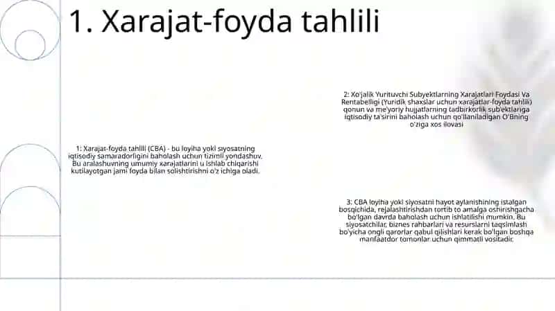 Xo'Jalik Yurituvchi Subyektlarning Xarajatlari Foydasi Va Rentabelligi 2