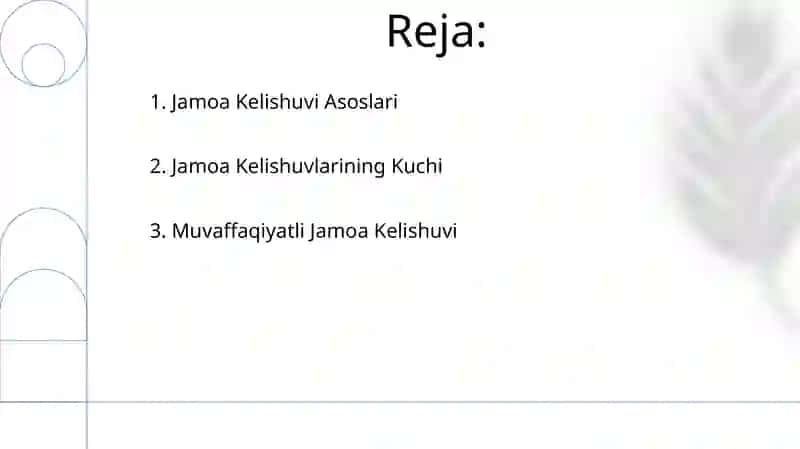 Jamoa shartnomasi va jamoa kelishuvlari 2