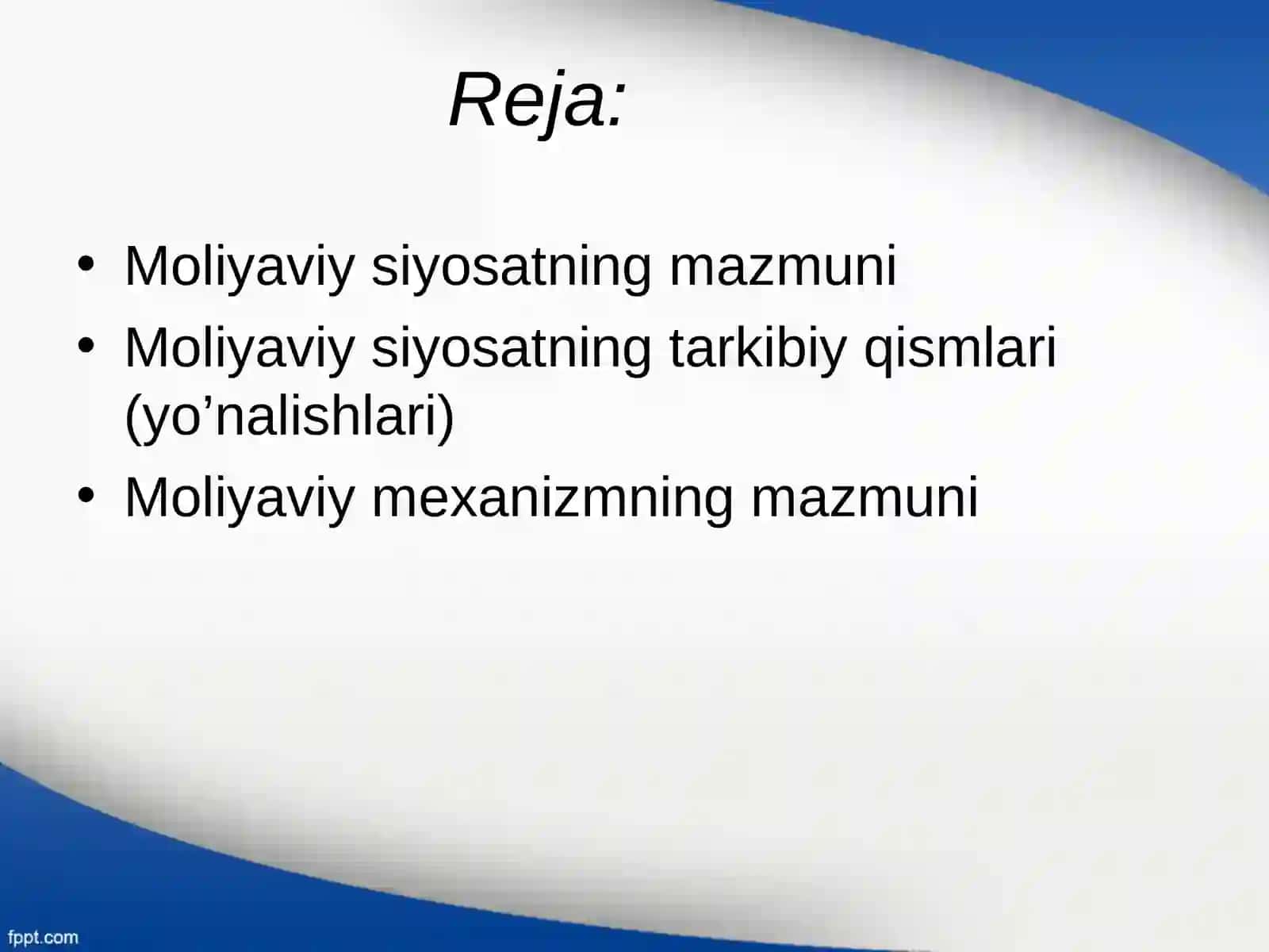 Moliyaviy siyosat 2