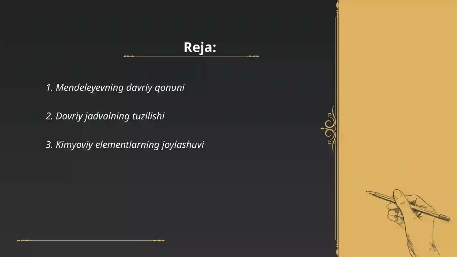 D.İ.Mendeleyevning davriy qonuni va sistemasi 2
