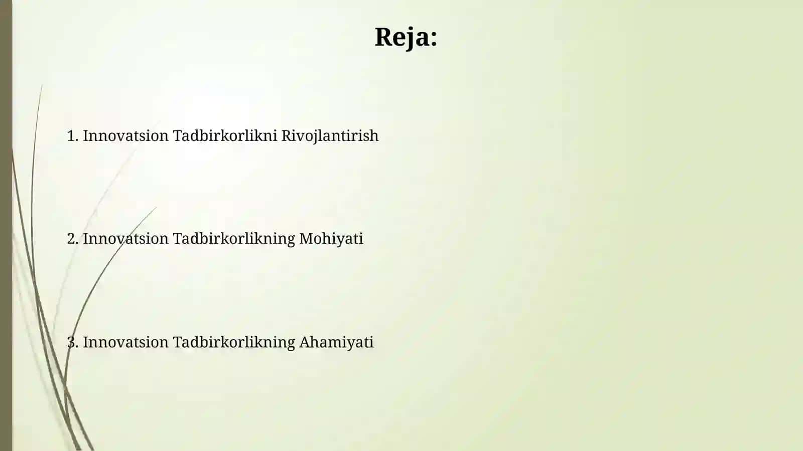 Innovatsion tadbirkorlik va uning ahamiyati 2