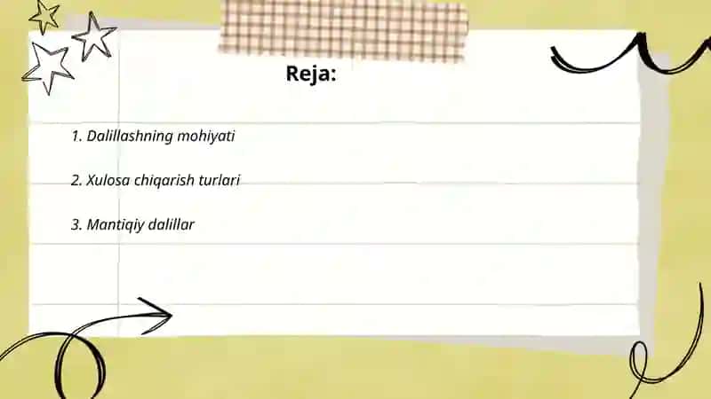 Xulosa Chiqarishning Umumiy Mantiqiy Tavsifi 2