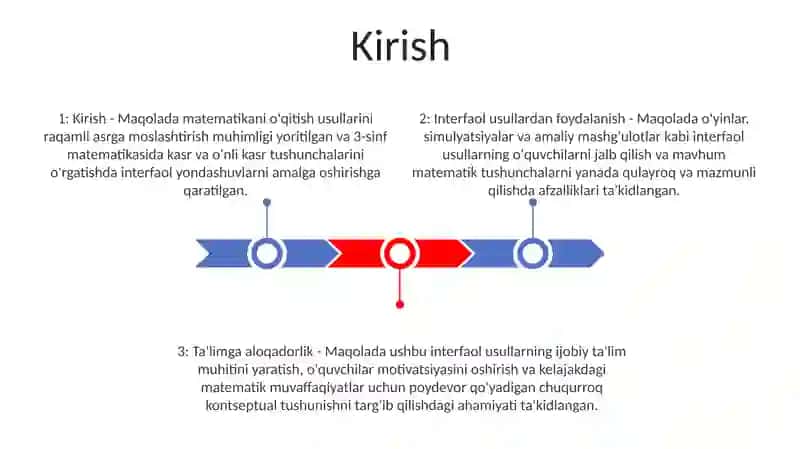 3-Sinf Matematika Darslarida “Ulush Va Kasr” Tushunchalarini O’Rgatishda Interfaol Metodlardan Foydalanish 2