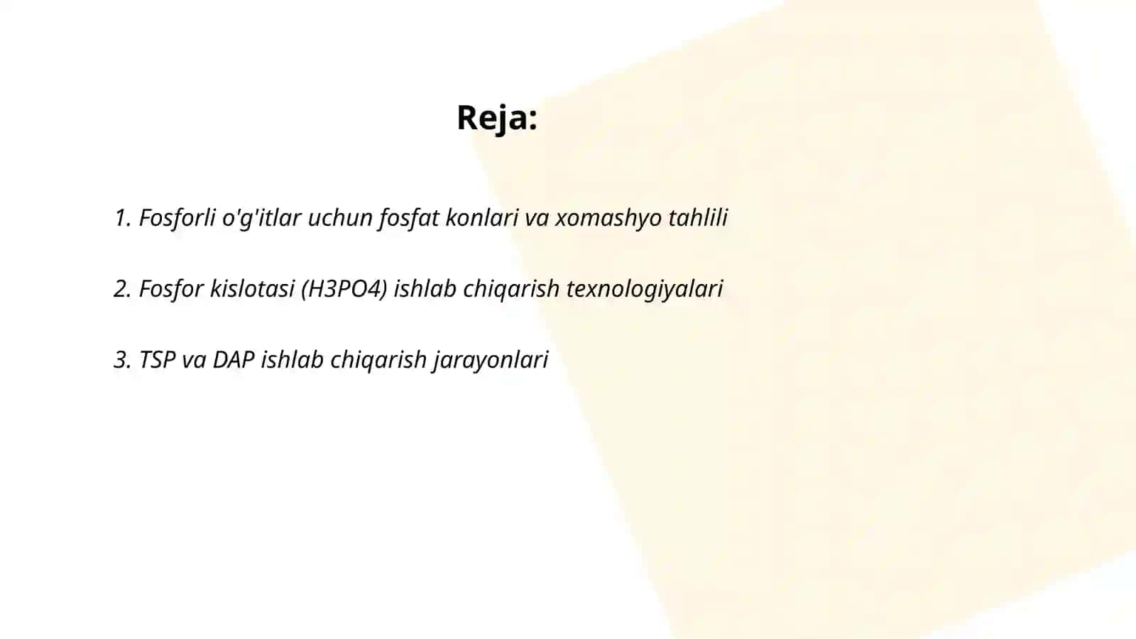 Meneral o'g'itlar ishlab chiqarish 2