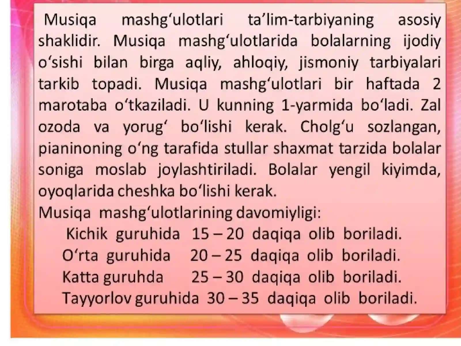 MTT da bolalarning musiqiy faoliyati mazmuni va unga rahbarlik qilish 2