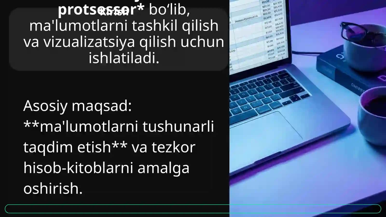 Ma'lumotlarni taqdim etish 2