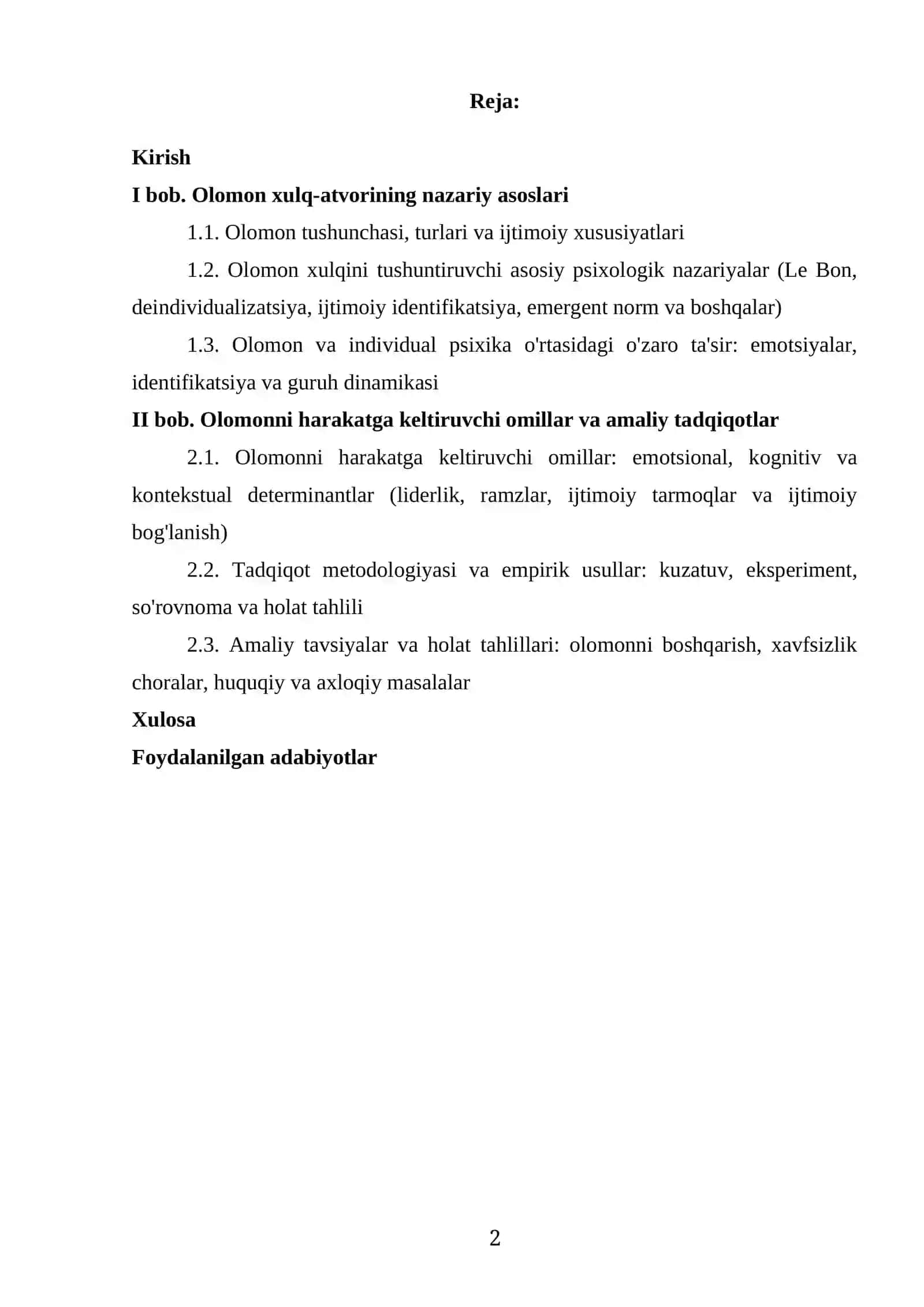 OLOMONNI HARAKATGA KELTIRUVCHI PSIXOLOGIK MEXANIZMLAR 2