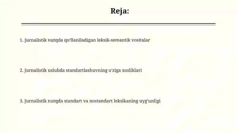 Publisistik nutqda foydalaniladigan leksik-semantik vositalar 2